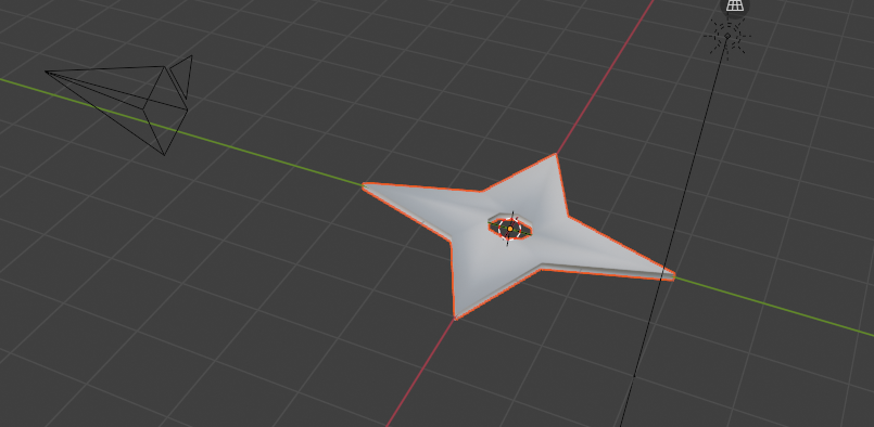 Blender MCP作例（手裏剣）